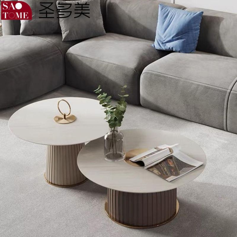 Modern Casual Living Room Furniture Slate Coffee Table