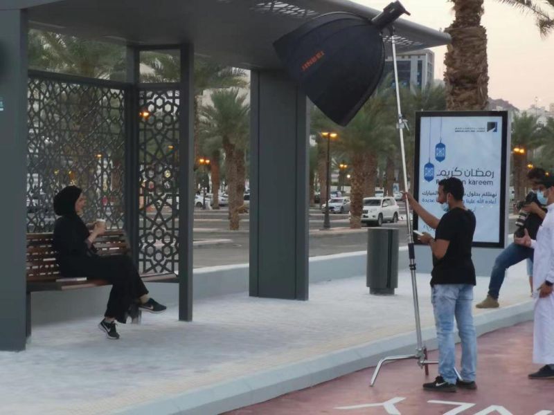 Bus Shelter with Canopy (HS-BS-C006)