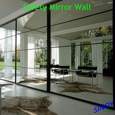 Double Coated, Grey Paint Aluminum Mirror, Aluminum Mirror Glass