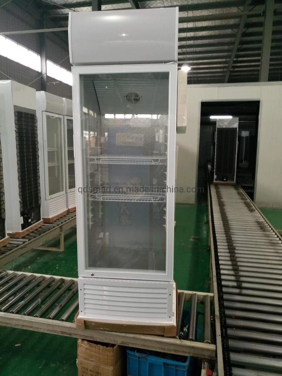 Stand Glass Display Cold Chiller Refrigerator Beer Showcase