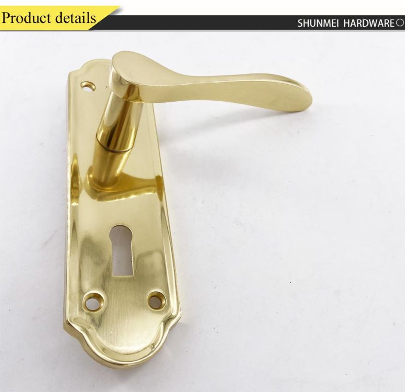 Spain Design for Brass Brass Lever Door Handle for Wooden Door