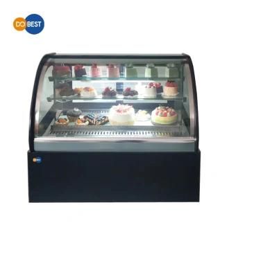Factory Direct Sales Freezer Refrigerated Bakery Beverage Display Cooler Commercial Glass Cake Display Cabinet Freezer