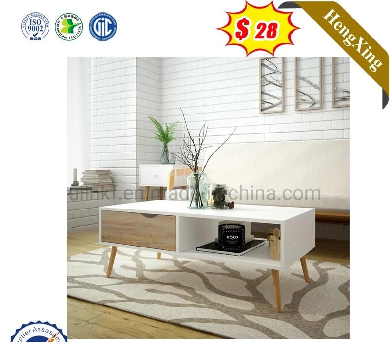 Best Price Home Living Room Furniture White Color MDF Coffee Table (UL-6587)