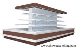 Semi Vertical Supermarket Open Island Multideck Showcase for Promotion