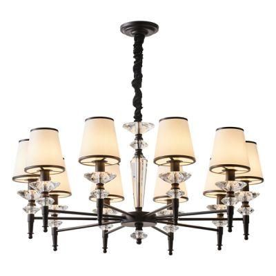 Modern Style for Home Lighting Furniture Decorate Indoor Lights Effect in Living Room/Bedroom Designer Factory Supply Black Glass Chandelier