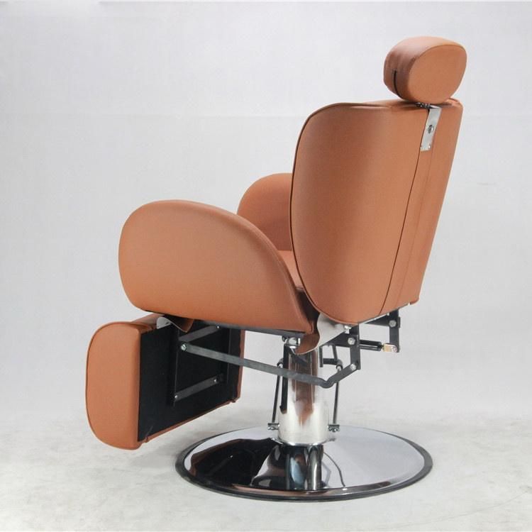 Hl-9266 Salon Barber Chair for Man or Woman with Stainless Steel Armrest and Aluminum Pedal