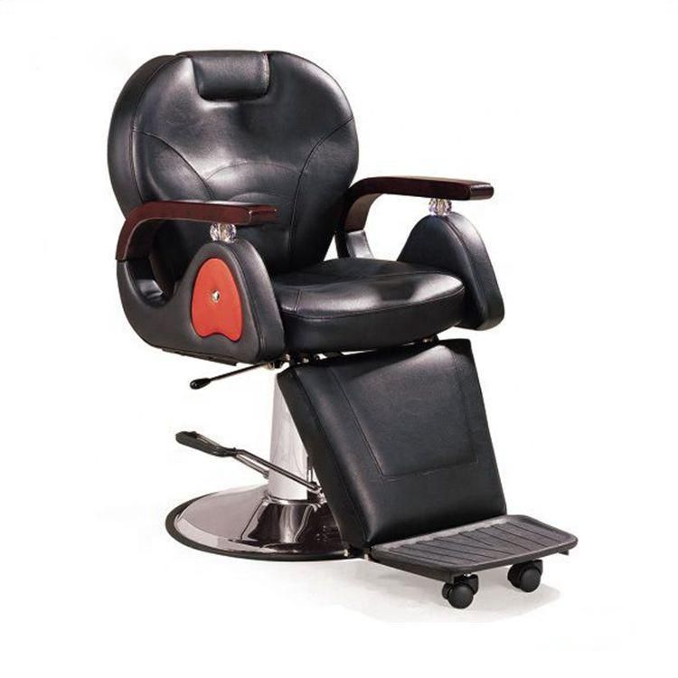 Hl-6038 Salon Barber Chair Hl-6038 for Man or Woman with Stainless Steel Armrest and Aluminum Pedal