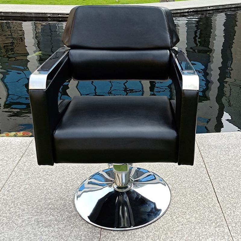 Hl-1163 Salon Barber Chair for Man or Woman with Stainless Steel Armrest and Aluminum Pedal