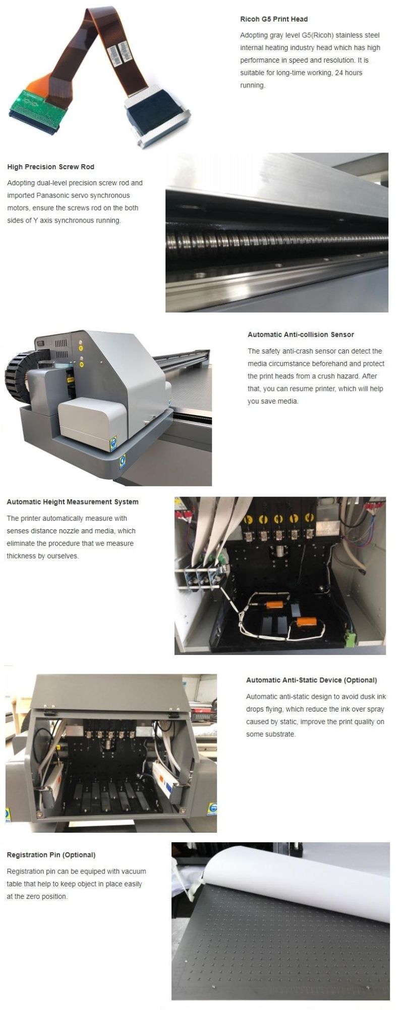 Ntek 2513 UV Flatbed Printer Machinery for Glass