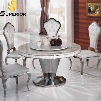 Wholesale Fashion Cheap Price White Marble Stone Restaurant Table