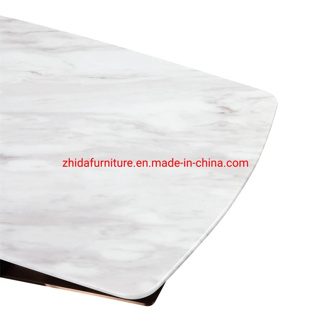 Rectangular Marble Living Room Furniture Modern Coffee Table for Hotel Lobby