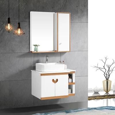 Best Price Modern Corner Mirror Waterproof Wash Basin Wall Mount PVC Bathroom Cabinets Design