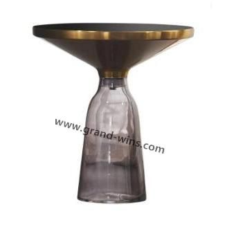 Home Furniture Tea Table Luxury Round Tempered Glass Coffee Table