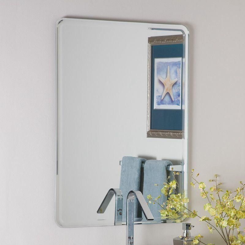 3mm-6mm Decorative Wall Mounted Bevele Edge Bathroom Mirror with MDF Backing