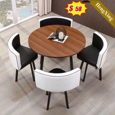 China Factory Modern Marble Top Furniture Simple Design Round Marble Dining Table