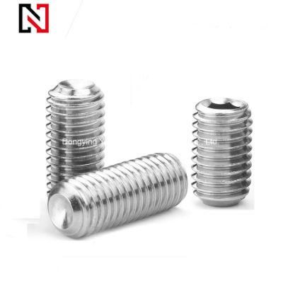 Stainless Steel Hexagon Socket Set Screw with Cap Point