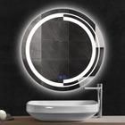 Round Bathroom Makeup LED Mirror with Sensor Touch 6400K