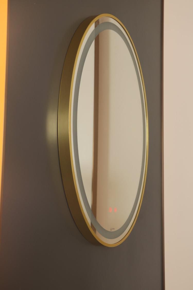 ETL CE Approved Custom-Sized Oval LED Lighted Bathroom Mirror