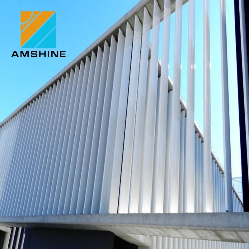 Sun Control Shutter Aluminum Profiles Fixed Glass Windows Blind Louver Plantation Shutters for Residential Project/Office Ventilation