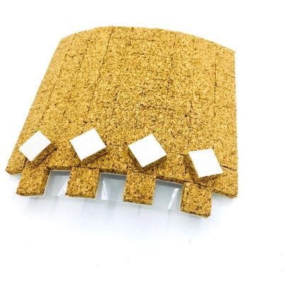 Cork Pads with Cling Foam to Protect Glass When Shipping on Sheets -25X25X5mm+1mm