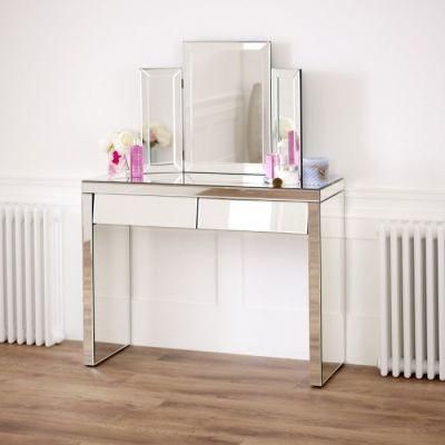 New Design Home Furniture Round Dressing Table with Mirror