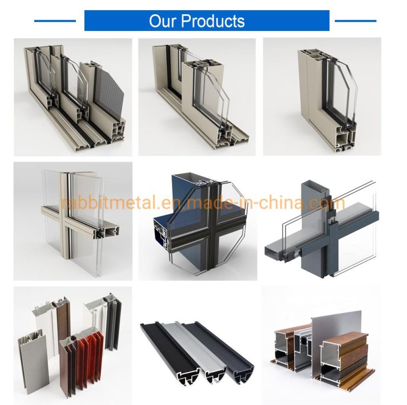 China Supplier Provided OEM Aluminum Profiles Aluminium Extrusion for Window and Door Curtain Wall Construction CNC Profiles
