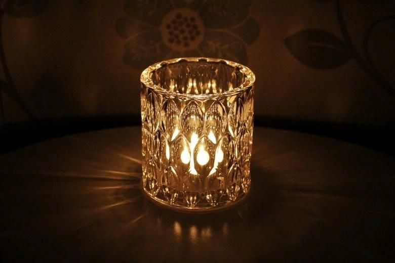 China Glass Factory Whole New Design Glass Candleholder for Tealight Candle /Plant, Glass Cup, Glass Ware