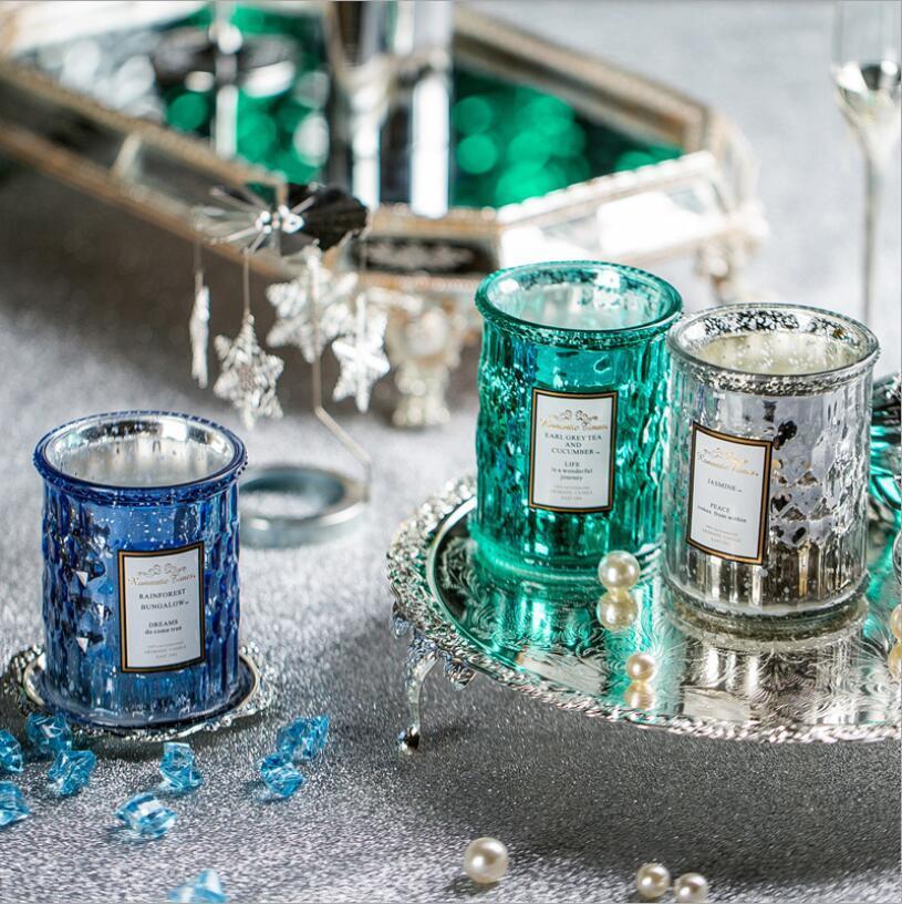 Fancy Mercury Glass Votive Tealight Candle Holders for Wedding