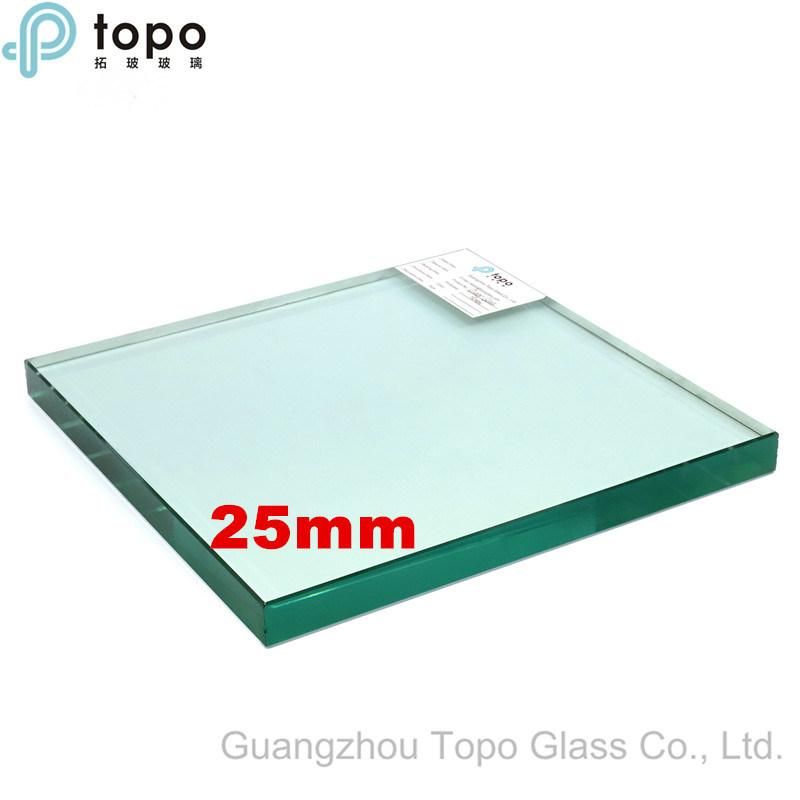 25mm Clear Tempered Toughened Safety Glass Sheets (W-TP)