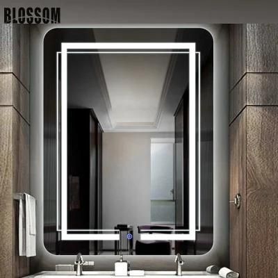 Espejos LED Backlit Lighted Bathroom Vanity Touch Switch Mirror