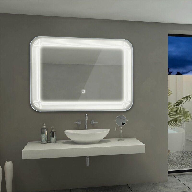 Home Decoration Wall Mounted LED Bathroom Mirror Furniture Mirror with Touch Sensor