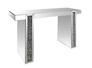 Factory Supply Home Furniture White Glass Crystal Console Table