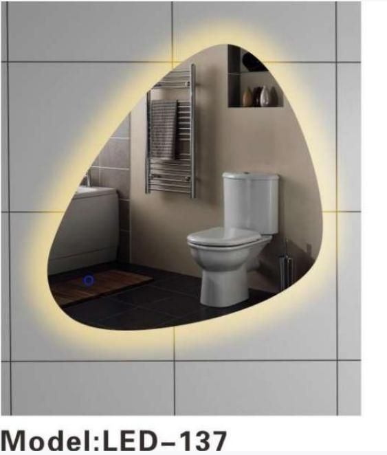 Double Super White Silver Glass Gless LED Bathroom Smart Mirror