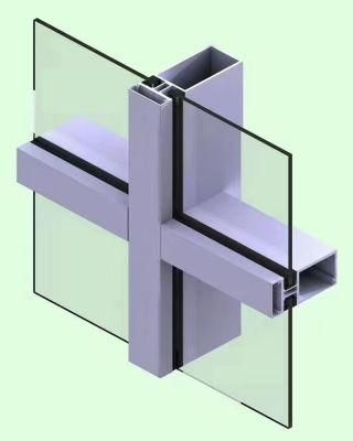 Powder Coating Aluminium Curtain Wall Window