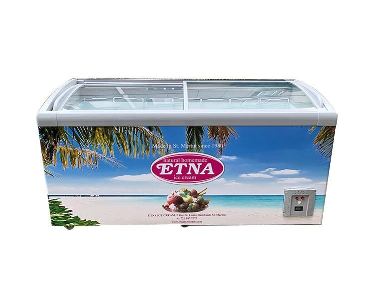 Chest Type Sliding Glass Door Gelato Ice Cream Showcase SD/Sc-418y