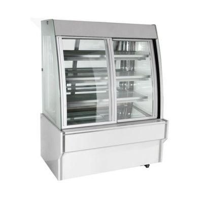 Glass Door Bakery Refrigerator Showcase Ice Cream Fridge Chiller Cake Display Cooler for Cold Beverage Can