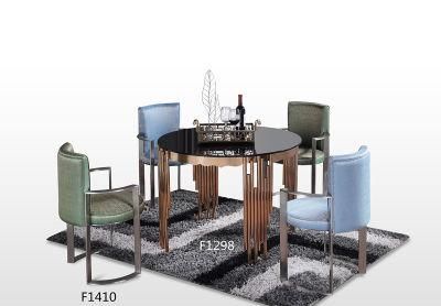 Royal Design Dubai UAE Style Modern Dining Tables with Metal Base for Dining Room Home Furniture