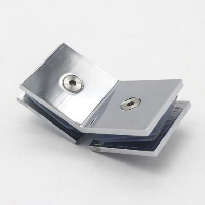 Hardware Accessories135 Degree Right Angle Bathroom Holder Glass Clamps