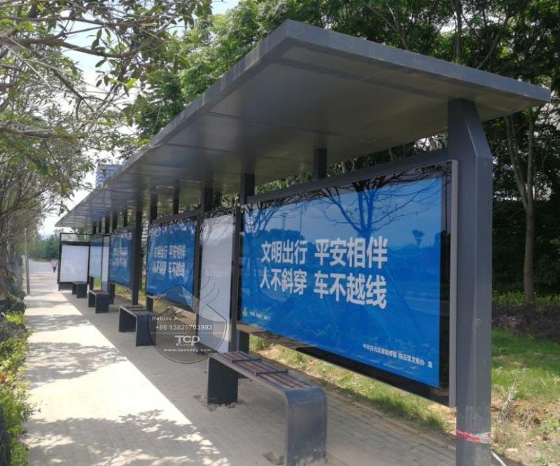 Hot Sale Outdoor Display Aluminum Alloy Bus Shelter