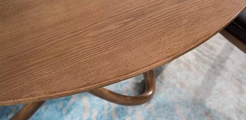 New Modern Dining Room Furniture Round Solid Ash Wood Dining Tables 4/6 Chairs Set