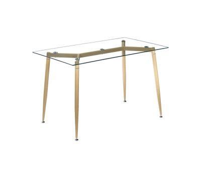 Cheap Dining Table Furniture Glass Top Restaurant Table