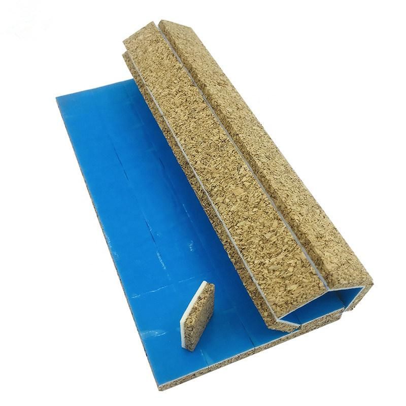 16X16X3+1mm Cork Separator Pads with Self-Adhesive PVC Foam for Glass Protecting Glass Protection Adhesive Cork with Blue Liner