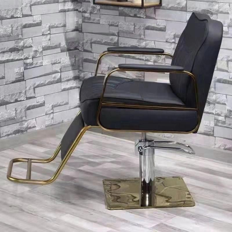 Hl-7252 Salon Barber Chair for Man or Woman with Stainless Steel Armrest and Aluminum Pedal