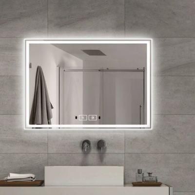 Cooper Free Mirror Radio Silver White LED Light Customized Glass Power Environmental Color Bathroom Mirror