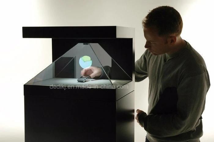 Dedi High Quality 3-Sided Hologram Pyramid Display Showcase