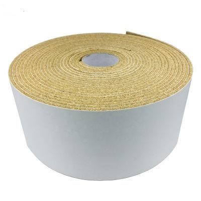 18X18X4+1mm Adhesive PVC Foam Glass Protection Cork Pads with Blue Liner for Glass Separator Pads