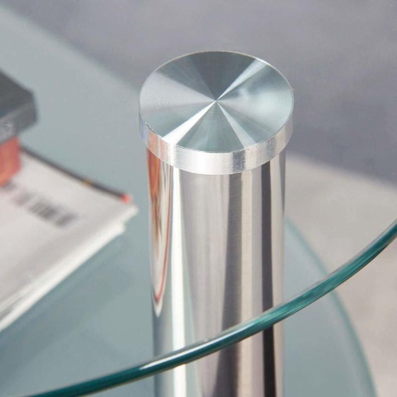 Fancy Luxury Home Furnoture Tempered Glass Oral Coffee Table