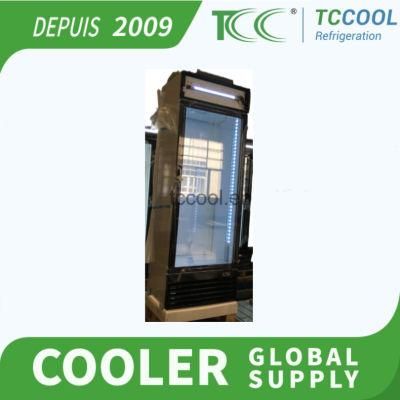 Single Door Refrigerator Showcase Cooler with Tempered Glass Door