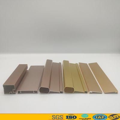 Polishing/Anodizing Aluminum Profile Golden Rose Color