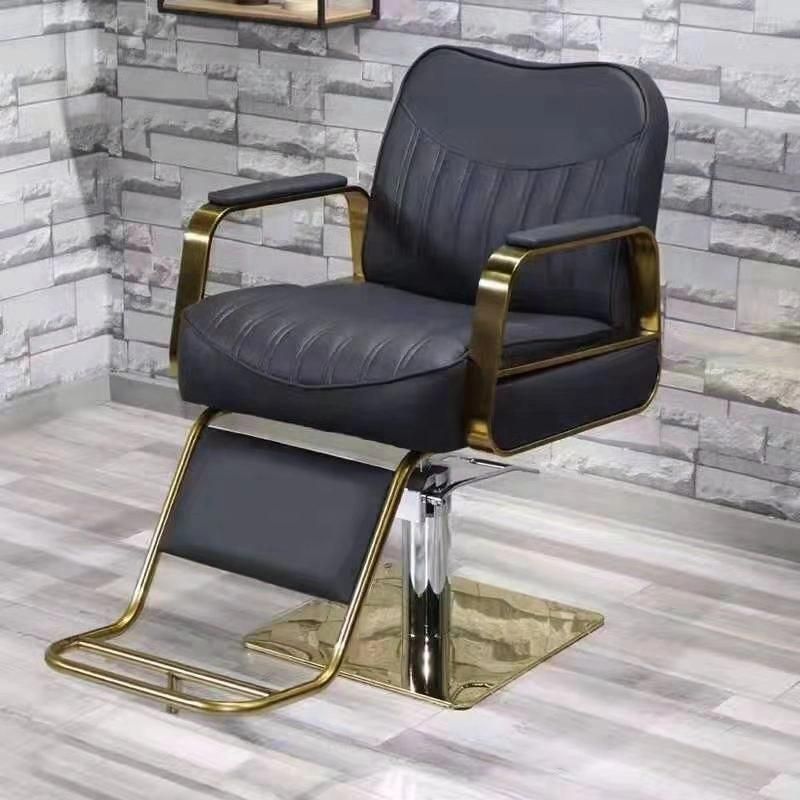 Hl-7252 Salon Barber Chair for Man or Woman with Stainless Steel Armrest and Aluminum Pedal